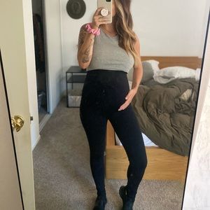 Blanqi maternity leggings in black size medium